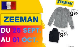🌞⛔ ZEEMAN catalogue du 25 septembre au 1 octobre 2021 | Arrivage | FRANCE