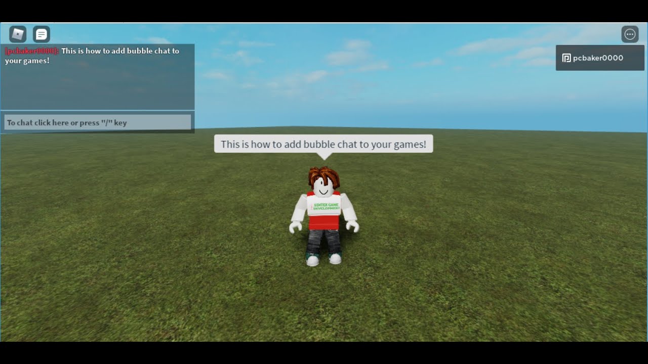 How To Add Bubble Chat To Your Roblox Games - YouTube