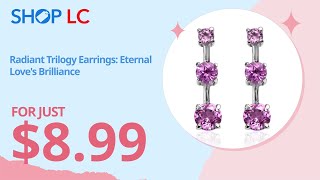 Lab Created Pink Sapphire Earrings in Steel, 2.25 ctw