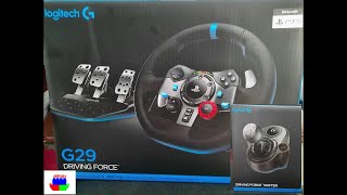 Logitech G29 steering wheel + Shifter for a PS3/PS4/PC - Unboxing and Setup