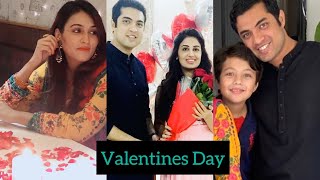 Iqrar ul Hassan Celebrated Valentines Day With first and second wife Quratulain and Farah