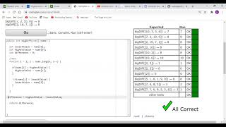 CodingBat - array2 - bigDiff (3 ways)