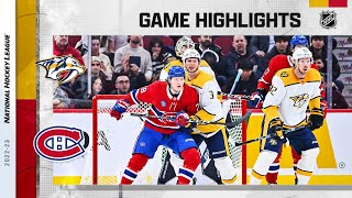 Predators @ Canadiens 1/12 | NHL Highlights 2023