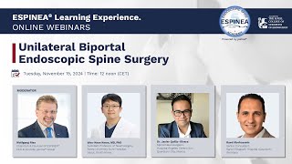 Unilateral Biportal Endoscopic Spine Surgery Webinar