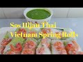 Resepi Sos Hijau Thai/ Vietnam Spring Rolls.