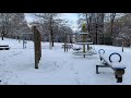 walk in the snow at lucerne s sonnenberg switzerland