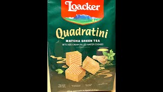 【Weekend Special_Snack】Loacker Quadratini Matcha Green Tea | ASMR