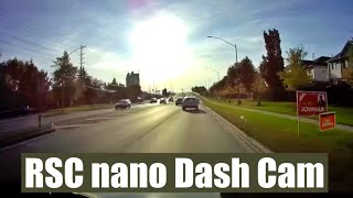 RSC nano Dash Cam Day Time Video - Driving into the sun