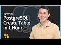 How to Create PostgreSQL Tables with pgAdmin for Beginners in (about) 1 hour