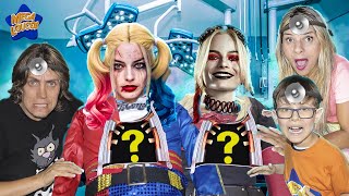 O QUE TEM DENTRO DA ARLEQUINA E DA IRMÃ MALVADA DA ARLEQUINA HARLEY QUINN?