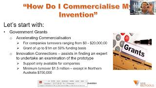 Assisting Clients with Commercialisation of an Invention (42 minutes)