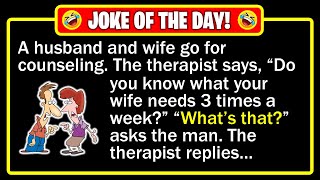 🤣 BEST JOKE OF THE DAY! - Therapist's bold advice stuns husband in session!... | Funny Dad Jokes