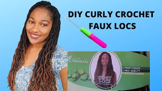 DIY FAUX LOCS, Curly Crochet Faux Locs using Admire Gypsy Locs