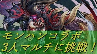 【パズドラ】モンハンコラボ～鏖魔狩猟依頼　特別許可～【3人マルチ】