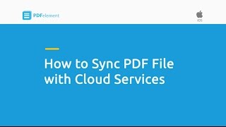 How to Sync PDF File with Cloud Services