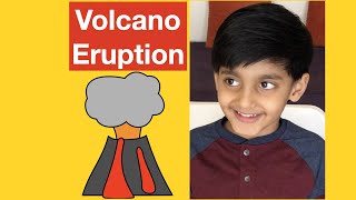 Volcano effect at home with vinegar and baking soda| Science Experiment | Prayan's Games