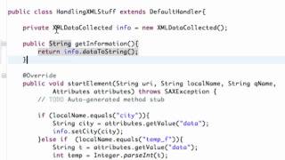 Android Application Development Tutorial 159 Finishing XML parser