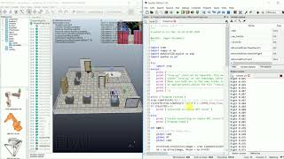 Simple obstacle avoidance using V-rep and python