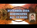 November 2024 Horoscopes all 12 signs - Saturn Direct, Mercury Retrograde, Pluto in Aquarius