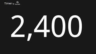 2400 Second Countup Timer
