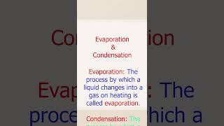 Evaporation and Condensation #shorts #shortsscience #science #sciencefacts