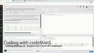 Codewars 7 kyu Coding Meetup #5 - Prepare the Count of Languages Javascript