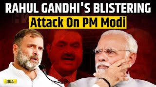 'Adani Roaming Free': Rahul Gandhi Blasts PM Modi, Claims PM Is Protecting Adani