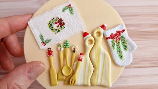 Miniature cute utensils for Christmas💕🎄⛄Polymer clay