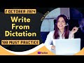 PTE Write From Dictation - OCTOBER 2024 - MUST PRACTICE