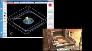 UCCNC control software toolpath demonstration