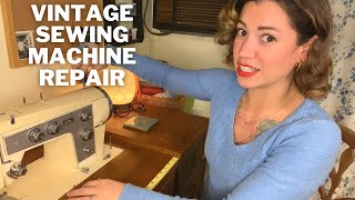 Restoring FROZEN Kenmore 158 PART 1 | Vintage Sewing Machine Repair | 158.904