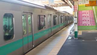 E233系2000番台マト10編成松戸駅発車