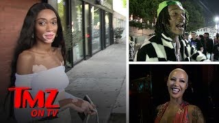 Winnie Harlow Loves Amber Rose Even Though She's Dating Wiz | TMZ TV
