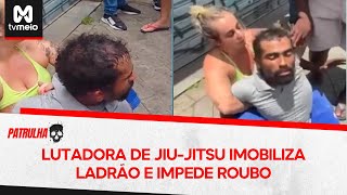 Lutadora de jiu-jitsu imobiliza ladrão e impede roubo em São Paulo