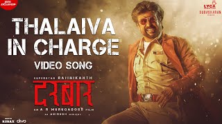 DARBAR (Hindi) - Thalaiva In Charge (Video Song) | Rajinikanth | AR Murugadoss | Anirudh | Raftaar