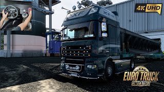 ⁴ᴷ⁶⁰ ETS2 | Daf XF 105 | 510 HP | Realistic V8 Sound | Long Heavy Cargo | 4K 60 FPS Gameplay