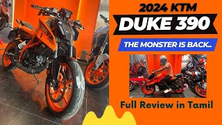 2024 KTM Duke 390 | Full Review | the Monster | Fastest Single Cylinder Machine | Tamil |Vijai Vlogs