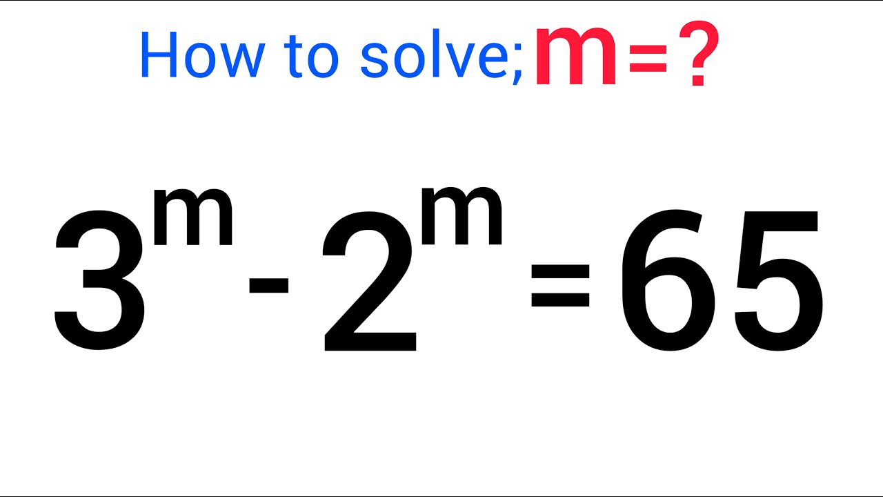 A Nice Olympiad Exponential Problem Youtube