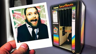 A fully restored vintage Polaroid photobooth