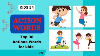 Action Words | Top 30 Actions Words for kids | Kids Preschool Learning