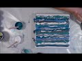 how to create resin like acrylic pours with glitter paints