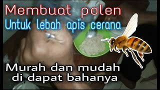 How to make artificial pollen for honey bees/apis cerana