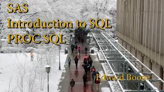SAS Introduction to SQL: Proc SQL