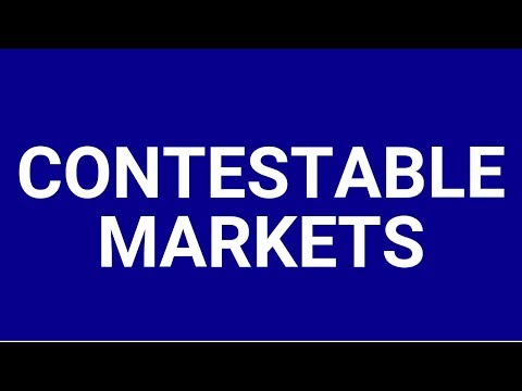 What are the characteristics of a contestable firm?
