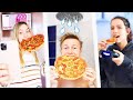 Wer ZULETZT aufhört PIZZA zu essen, gewinnt 500€ 🤑🍕