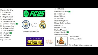 Manchester City vs Real Madrid en FC 25| 🆚 Previa de dieciseisavos de final de la Champions League