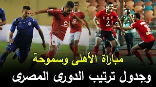 جدول ترتيب الدوري المصري بعد خسارة الأهلي أمام سموحة