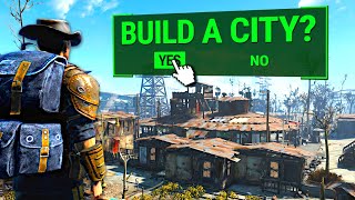 Building a Settlement City in Fallout 4 Survival Mode