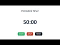 How To Create a Pomodoro Timer Using HTML,CSS & JavaScript! 🚀 | Adel Gabr