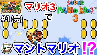 【マリオ3超速クリア】スーパーマリオアドバンス4 01(完) マリオ3でマントマリオ！？マリオ3を速攻攻略(第363回)